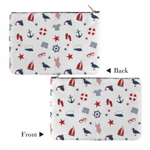 Flannel Zipper Pouch
