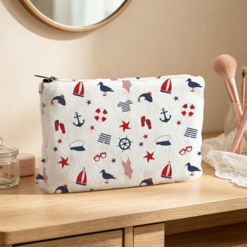 Flannel Zipper Pouch