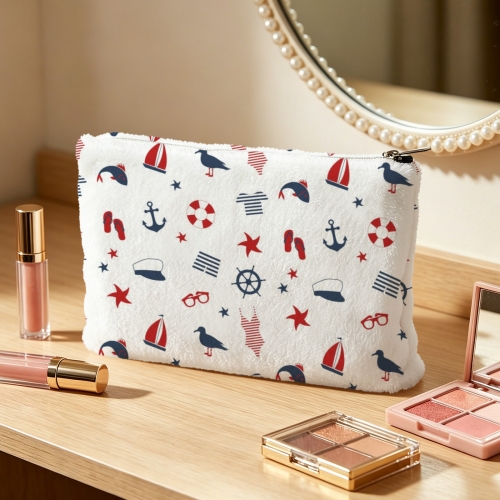 Flannel Zipper Pouch