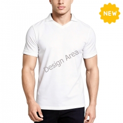 Men's Turndown V-Neck T-Shirt