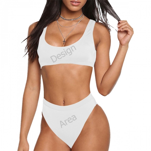 Sport Top & High-Waisted Bikini Swimsuit (Model S07)