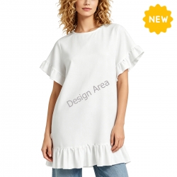 Women's Ruffle Hem Loose Top