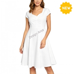 Women's Ruched Sweetheart Dress