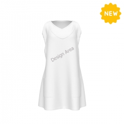Women's Sleeveless A-Line Dress with Pockets