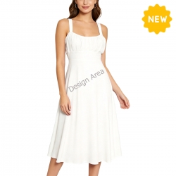 Women's High Waist Suspender Dress