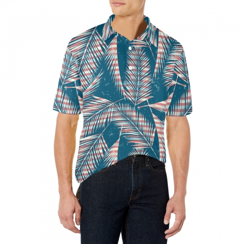 Men's All Over Print Polo Shirt (Model T55)