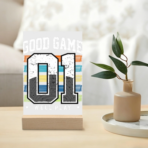 Acrylic Photo Print 4"x6" with 10cm Stand