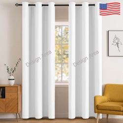 Blackout Fabric Grommet Curtain 42x84inch (Set of 2)