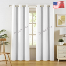 Blackout Fabric Grommet Curtain 52x84inch (Set of 2)