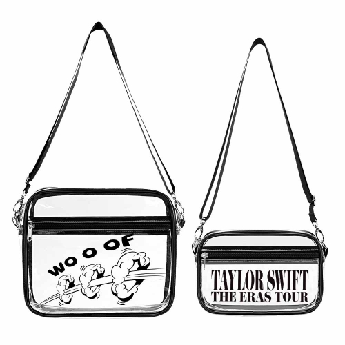 2-Piece Clear Satchel Bag Set