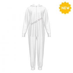 Women's Hooded Zipper Sweatshirt Set