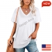 All Over Print V-Neck Women's T-Shirt