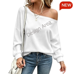 Women's Off-shoulder Long Sleeve Sweatshirt