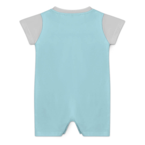 All Over Print Cotton Baby's Short Sleeve Romper