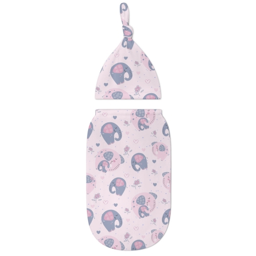 All Over Print Cotton Baby's Swaddle Set