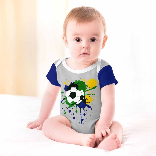 All Over Print Cotton Baby's Short Sleeve Bodysuit