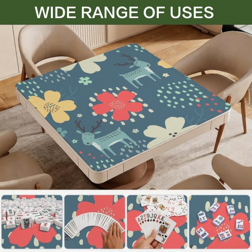 Stitched-Edge Mahjong Table Mat 33x33inch