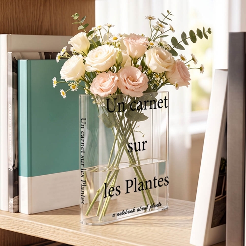 Acrylic Book Shaped Vase