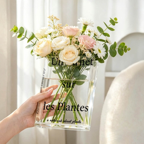 Acrylic Book Shaped Vase