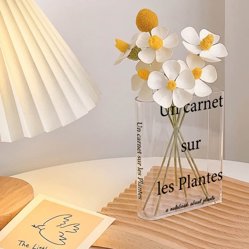 Acrylic Book Shaped Vase