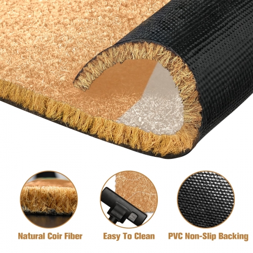 Natural Coir Doormat 60x40cm
