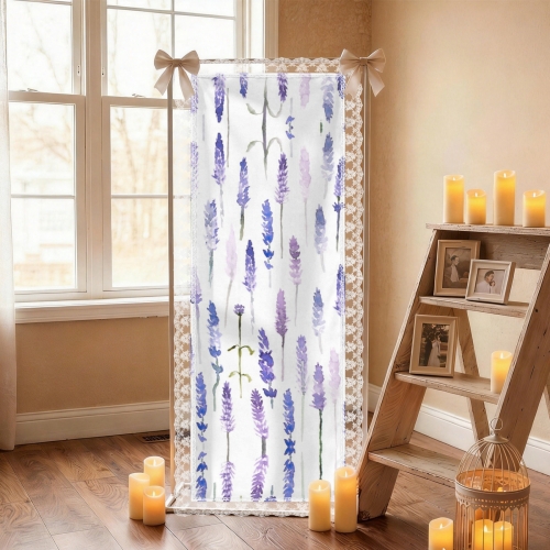 Peach Skin Tapestry with Lace Trim 24"x 75"