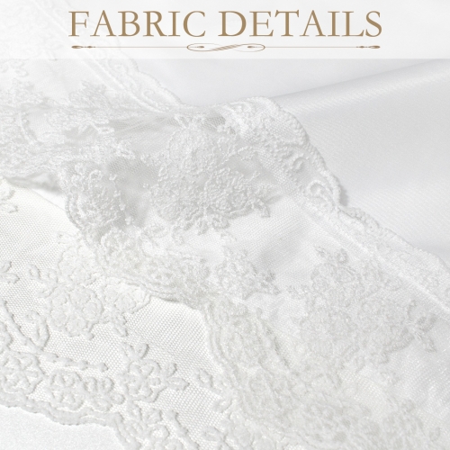 Peach Skin Tapestry with Lace Trim 75"x 24"