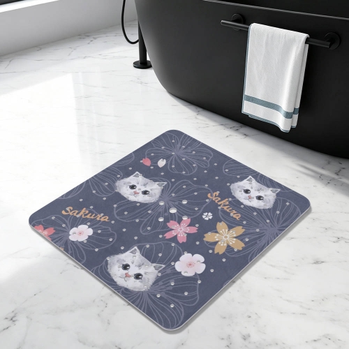 Bathroom Suction Cup Anti-slip Mat 54 x 53cm