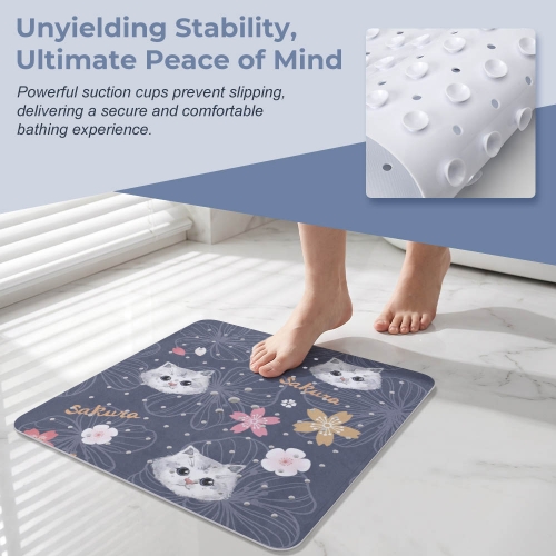 Bathroom Suction Cup Anti-slip Mat 54 x 53cm