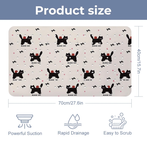 Bathroom Suction Cup Anti-slip Mat 70 x 40cm