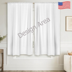 Peach Skin Window Curtain 52x63inch (Set of 2)
