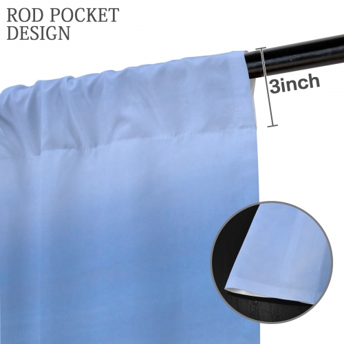 Peach Skin Window Curtain 52x63inch (Set of 2)
