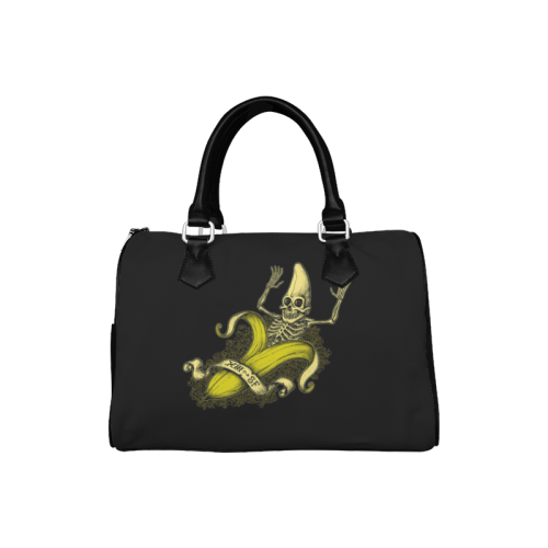 Funny Cartoon Banana Boston Handbag (Model 1621)