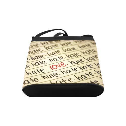 Love & Hate Pattern Crossbody Bags (Model 1613)