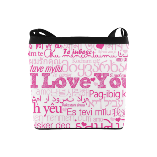 I Love You Multi-Language Crossbody Bags (Model 1613)