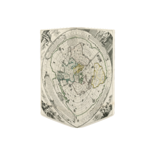 World Map Mid-Earth Women's Leather Wallet (Model 1611)