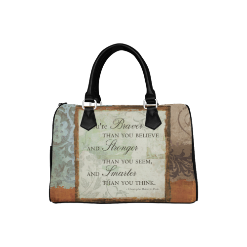 Inspirational Quotes Pictures Boston Handbag (Model 1621)