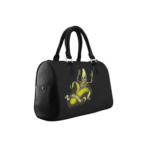 Funny Cartoon Banana Boston Handbag (Model 1621)