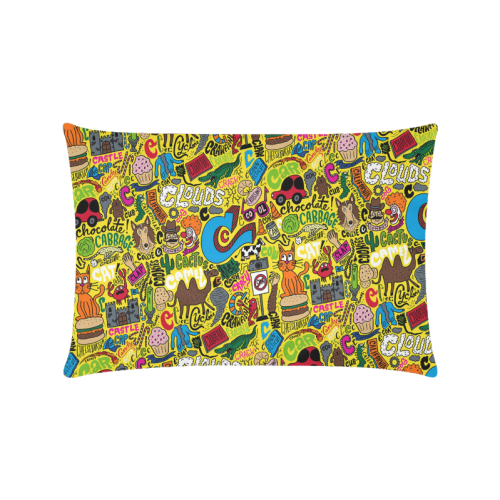 C Pattern Custom Zippered Pillow Case 16"x24"(Twin Sides)