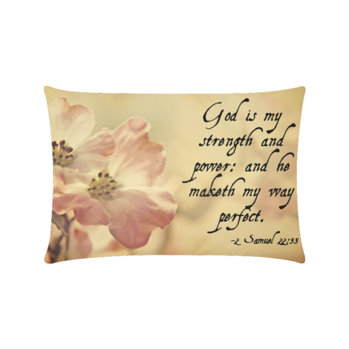 Bible Verses Custom Zippered Pillow Case 16"x24"(Twin Sides)