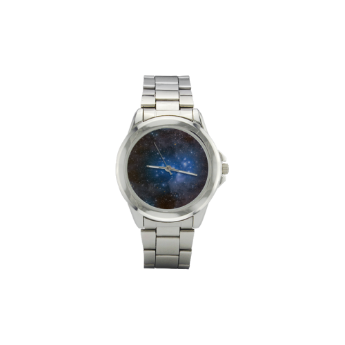 Space And Galaxy Unisex Stainless Steel Watch(Model 103)