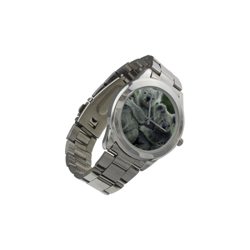 Koala Bear Unisex Stainless Steel Watch(Model 103)