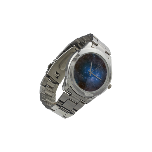Space And Galaxy Unisex Stainless Steel Watch(Model 103)