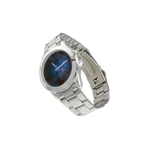 Space And Galaxy Unisex Stainless Steel Watch(Model 103)