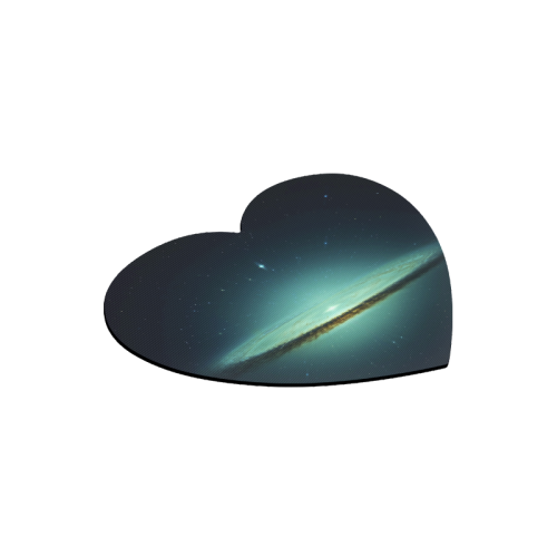 Awesome Galaxy Heart-shaped Mousepad
