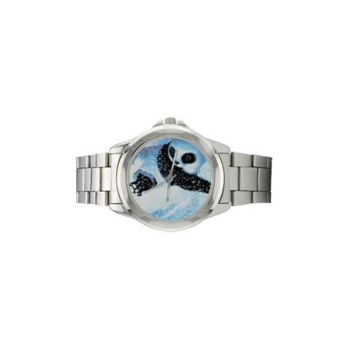 Panda Unisex Stainless Steel Watch(Model 103)