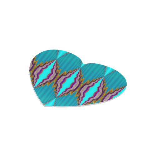 Heart shaped Mousepad with  light blue pattern-annabellerockz Heart-shaped Mousepad