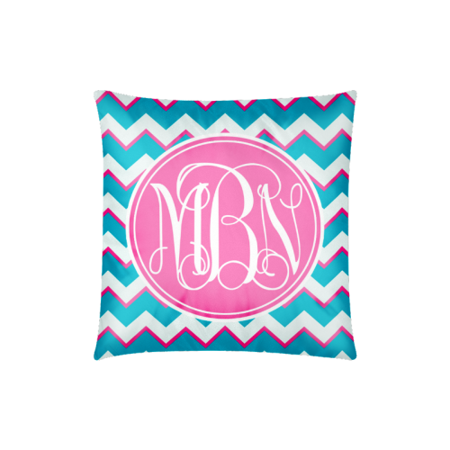 Word Chevron Custom Zippered Pillow Case 18"x18"(Twin Sides)