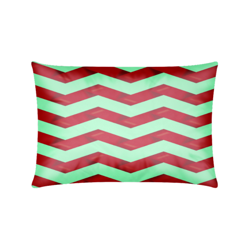 Chevron Custom Zippered Pillow Case 16"x24"(Twin Sides)