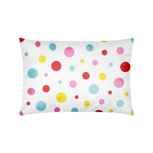 Color Spots Custom Zippered Pillow Case 16"x24"(Twin Sides)